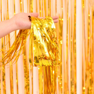 🔥SG LOCAL STOCK🔥Tinsel Foil Curtain Backdrop/Party Supplies/Anniversary/Festive decoration/Home decoration/Birthday Party/Party Decoration