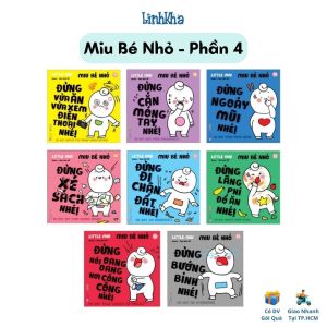 Miu bé nhỏ Phần 4 (Bộ 8 cuốn) Ehon kỹ năng sống - Sách song ngữ Anh Việt Muki