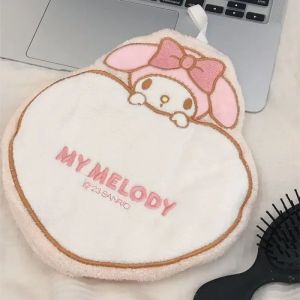Sanrio Kawaii Cinnamoroll Hand Towel MyMelody Anime Bathroom Personalized Thickened Water Absorbent Childrens Safety Hand Wipes