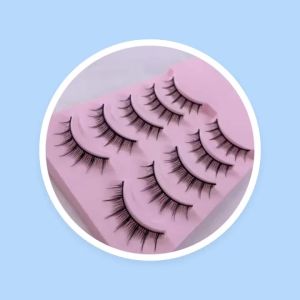 D07 A of Five Pairs between China and South Korea COS Little Devil Cartoon Fairy Hair Natural Fresh Student Bridal Wear Novice Essential