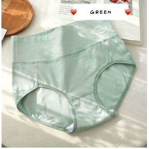 High Waist Women Cotton Panties Graphene Antibacterial Crotch Plus Size L-3XL