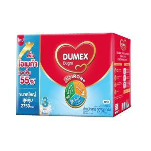 นมผง Dumex ดูโกร สูตร 3 ขนาด 2750 กรัม (5x550g) โฉมใหม่
