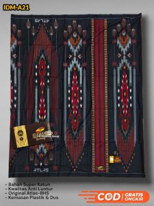 Sarung Atlas Favorite Motif BHS KWG-03 Premium Halus Full Printing Produksi Behaestex