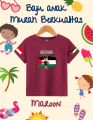 SINFASHION87 KAOS ANAK FREE PALESTINE BEBASKAN PALESTINE ANAK LAKI PEGANG SEMANGKA. 