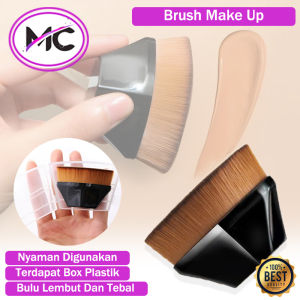 Kuas Fondation Make Up Brush Bedak Tabur Gagang Pendek Kuas Rias BB Cream kosmetik
