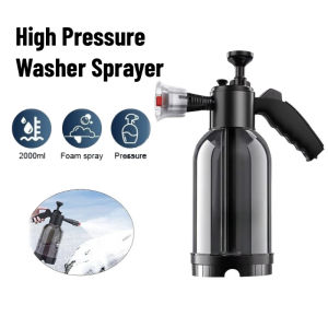 2L Foam Sprayer Hand Pump Car Wash Pressure Washer Car Cleaning Foam Lance Spray Graden Watering Flower Spray Bottle