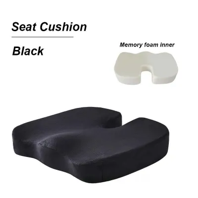 Ayuqi® Memory Foam Seat Cushion Chair Cushion Orthopedic Design for Back Hip Tailbone Sciatica & Coccyx Pain