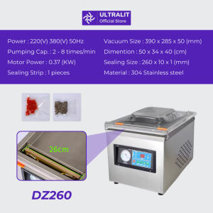 VACUUM SEALER MACHINE DZ260 DZ400 / Mesin Vacum Sealer Makanan / Mesin Penyedot Udara pada Kantong Plastik Makanan