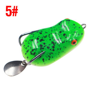 1PCS 4cm/5cm New Soft Frog Floating Fishing Lure 8g/12g Thunder Frog Double Hooks Top Water Ray Artificial Bait