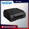 Brother MFC J200 PRINTER with SCAN and XEROX (3 In 1) Ink Benefit ...