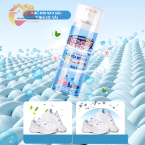 Chai xịt giày Nano Bạc khử mùi cực nhanh 260ml khử mùi hôi kháng khuẩn làm thơm giày hiệu quả