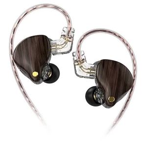 nes Q1 Pro Universal 3.5mm Wooden Earphone In Ear Sports Music HiFi Headphone Wired Subwoofer Headset Earbuds with Microphone