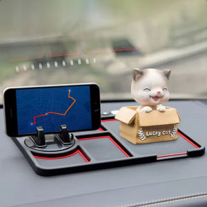 Mat Alas Mobil Dashboard Anti Slip Dudukan Hp Kunci Aksesoris Dashboard Mobil