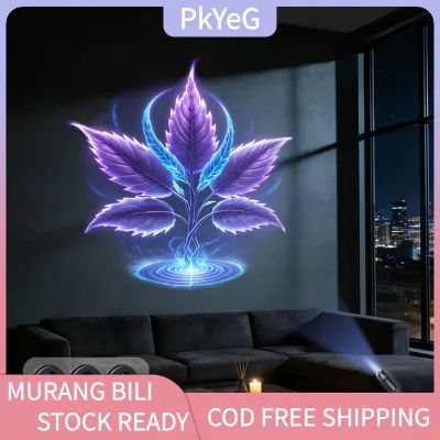 PkYeG TENXI Dream Leaf Starry Sky LED USB Mushroom Projector Lamp Night Light for Kids Bedside Party Scene Home Decor