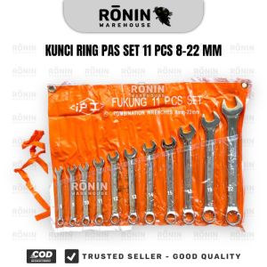 Kunci Ring Pas Set Kombinasi 8-32mm 11-14pcs Combination Spanner FUKUNG