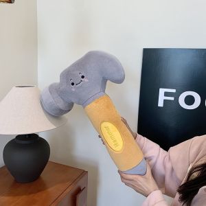 ของเล่นตุ๊กตาประแจค้อนตลกสร้างสรรค์ ตุ๊กตาจำลองประแจค้อน ตุ๊กตาหมอนนอน ของขวัญสำหรับเด็ก