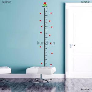 [COD] kunzhan heart wall sticker baby growth chart under sea animal height measure decal
