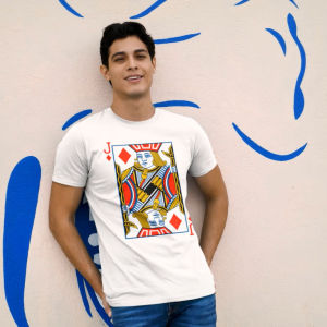 Alice In Wonderland POKER CARD SOLDIERS T-Shirt for Men & Women with Personalized Name & Icon | DIAMONDS SQUAD | Ideal for Birthday Gift For Men & Women Anniversary Fashion Street Wear | Not Using Gildan or Oren Sport Shirt |