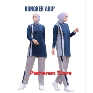 Trainiing Tunik Seragam baju olahraga muslimah/Seragam training tunik wanita/ bahan baju katun adem tidak panas
