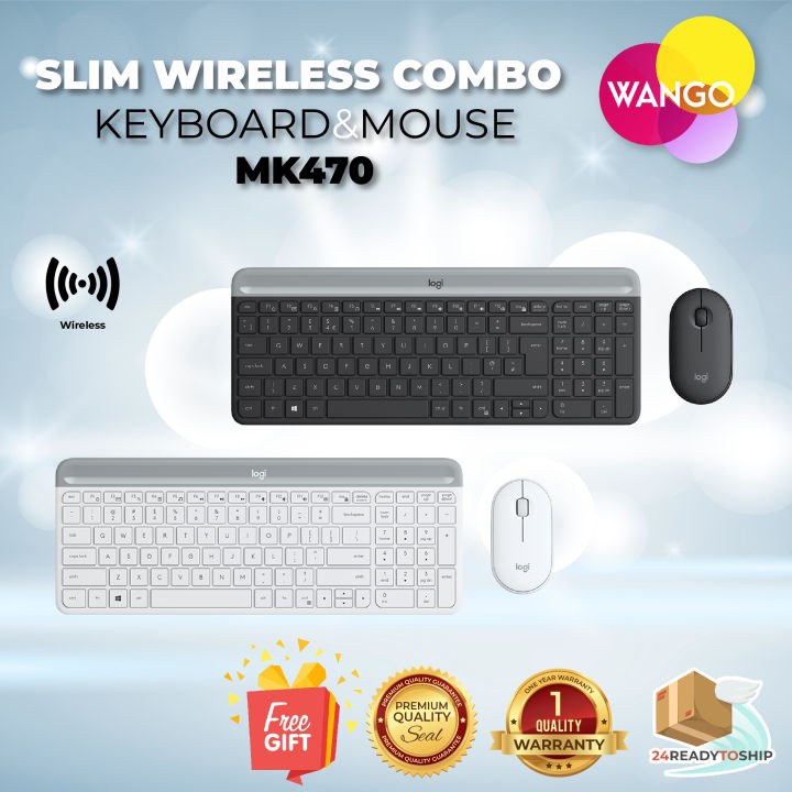 Logitech MK470 Slim, Compact & Quiet Wireless Keyboard & Mouse Combo