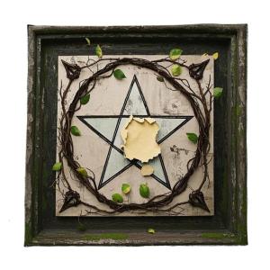 Tarots Tablecloth Altars Cloth Leaf Vine Pattern Astrology Tablecloth Divinations Cloth Tapestry Wall Decoration