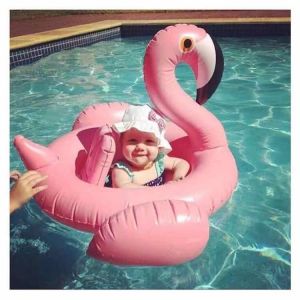 Cartoon inflatable swimming ring boyss water seat imitation rollover girl baby water salbabida floater for kids