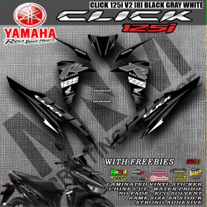 HONDA CLICK 125I V2 #8 DECALS STICKER WITH FREEBIES
