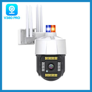 HD V380 Pro CCTV Camera Night Vision Auto Tracking Camera Wireless Outdoor Waterproof Phone Connection Security Camera