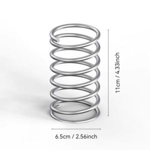 Toothbrush & Toothpaste Holder Stand Stainless Steel Bathroom Organizer Makeup Brush Holder Pen Holder