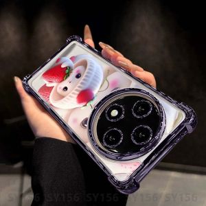 Case OPPO Reno 12F Reno12 F Reno12F 12 Pro 12Pro 5G Reno 11 10 Pro 11F 8Z 7Z 8 6 Phone Case with Camera Protector Clear Luxury Aesthetic Shockproof Thickened Air Cushion Anti-Fall