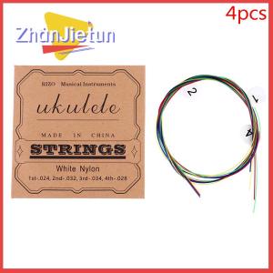 zhanjietun Bộ 4 dây đàn guitar UKULELE dây nylon đầy màu sắc cho đàn Ukulele 21/23/26 inch