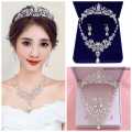 Mahkota Set Arnava Jewelry - Set Mahkota Anting Kalung - Aksesoris Pengantin/ Pesta/ Wisuda - Bridal Crown. 
