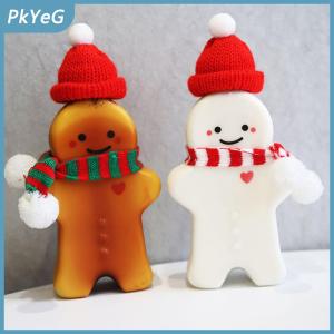PkYeG Dễ thương người đàn ông bánh gừng uống cốc cầm tay Shaker uống chai nhà bếp sữa trà Chai nước nhà vài món quà giáng sinh