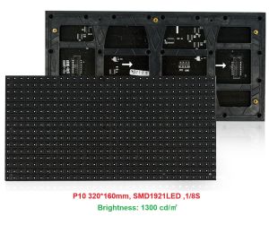 P10 320*160mm 32*16 Dot Matrix Outdoor Full Color LED  Board Panel DIY LED Sign Board RGB LED Screen LED Signage  LED Programmable Running Text Message LED Display Board LED Scrolling Text LED Wall Screen Panel