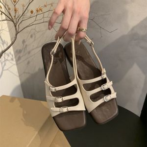 Soft Bottom Sandals Summer Retro Flat Roman Shoes