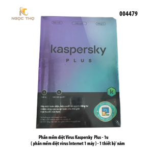 Phần mềm diệt Virus Kaspersky Plus - 1u ( phần mềm diệt virus Internet 1 máy ) - 1 thiết bị/ năm Hàng Chính Hãng - Hỗ trợ cài đặt qua untraview
