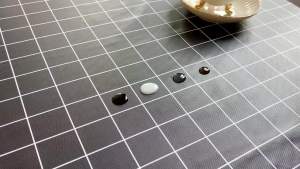 ผ้าปูโต๊ะ PVC หนา ถูกคู่กับกันน้ำและกันน้ำมัน คุณภาพสูง ทนใช้ทนทาน แบบลายสกัดขาวดำ K029