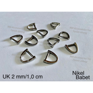 Ring D Cor / Babet Nikel 12 Pcs