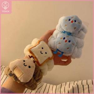 【YIDAO4】 Spa Headband Wristband For Washing Face Fleece Skincare Toast Hair Band Wrist Cuffs For Women Girls Makeup