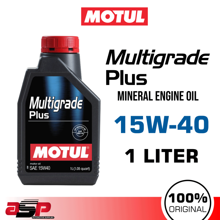 MOTUL 15W-40 MULTIGRADE PLUS Engine Oil 1 Liter | Lazada PH