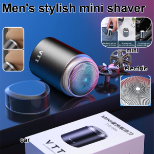 New electric fashion mini shaver portable razor washable rechargeable car charging travel beard shaver head