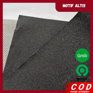 Kulit Motif Pasir Hitam Altis Ukuran 46 x 90 cm Tebal 0.7 mm Bahan Premium Untuk Semua Jok Motor