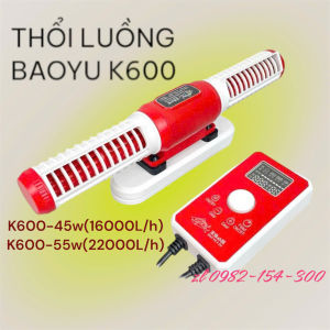 Máy Tạo Sóng Thổi Luồng Baoyu K600 - Máy Thổi Luồng Cho Bể Cá Cảnh