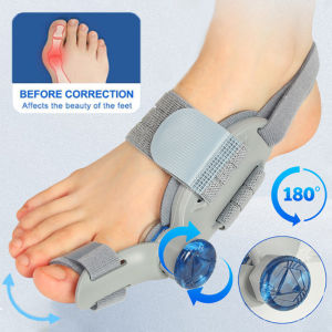 Big Toe Bunion Corrector Bunion Toe Seperator Splint Adjustable Knob Hallux Valgus Bunion Corrector Straightener Toe Correction Foot Posture Corrector