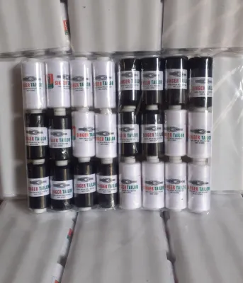 BENANG JAIT 500 YARD SET HITAM PUTIH 1LUSIN