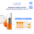 [5.5 Exclusive Bundle] LANEIGE Radian-C Double Essence 30g - Essence Mencerahkan dengan Vitamin C - Mengatasi Kulit Lelah - Untuk Semua Jenis Kulit. 