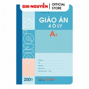 Sổ giáo án A4 - 4 Ô LY - 200 Trang KLONG 314 I Vở dành cho giáo viên và luyện tiếng Trung
