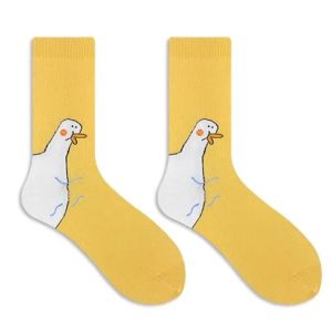Kawaii Hoạt Hình Điên Ngỗng Đầu Tất Nữ Họa Tiết Ngỗng Dễ Thương Nữ Ngộ nghĩnh Tất Sàn Nhà Ngủ