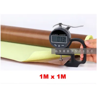 [1mx1m] Vải chịu nhiệt độ cao Teflon có keo chống bỏng cách nhiệt máy hút chân không vải chống mài mòn có keo