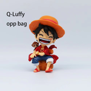 Action Figure One Piece Roronoa Zoro Wano Kimono Kimono Enma Sword Topper Cake Pajangan Hiasan Miniatur Toy Dekorasi meja toy